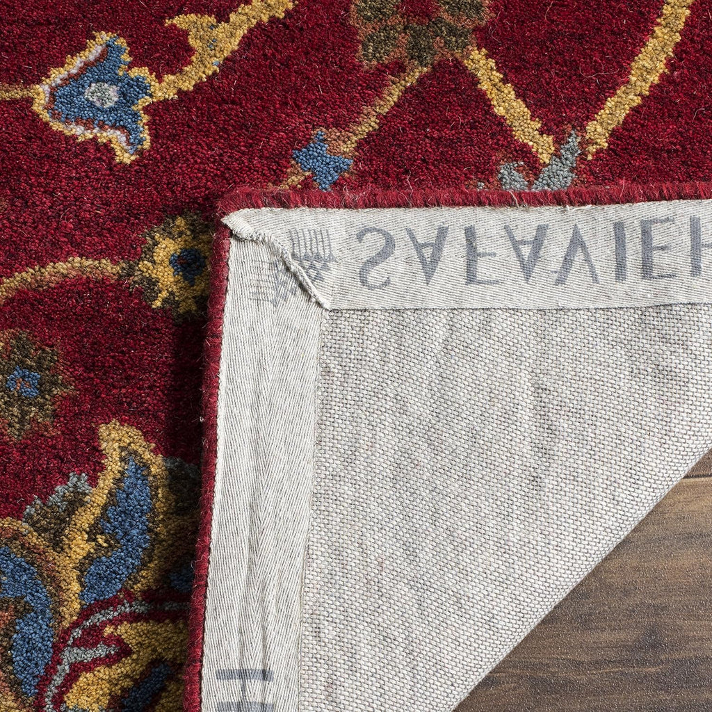 Heritage Area Rug - 9' x 12', Red, Handmade Traditional Oriental Wool