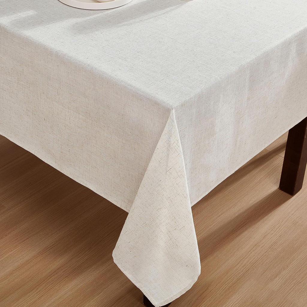 Dothan Luxury Linen Blend Tablecloth or Party, 60" x 120", Taupe