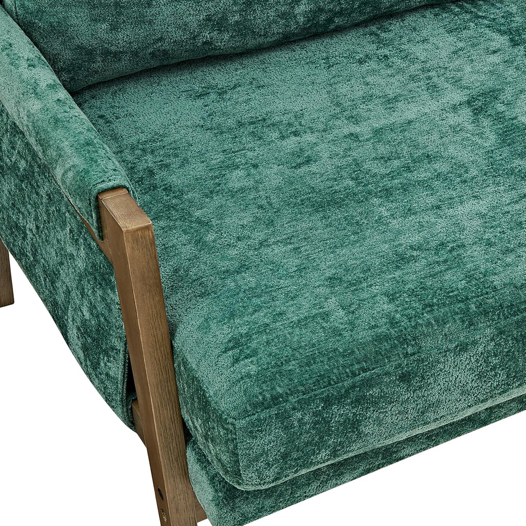 Kelly Mid-Century Modern Accent Armchair, Green