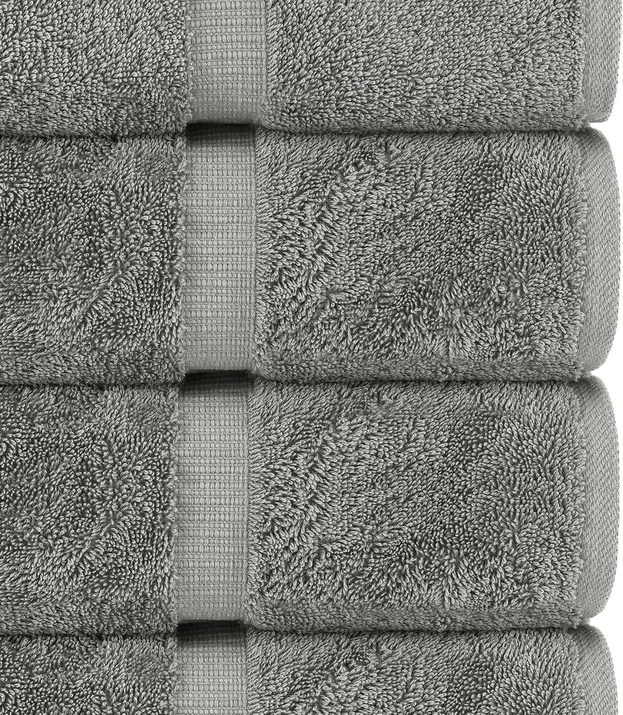 6 Piece Towels Set, 100% Cotton Luxury Turkish Towels , Soft Absorbent Bath Towel Set with 2 Bath Towels 2 Hand