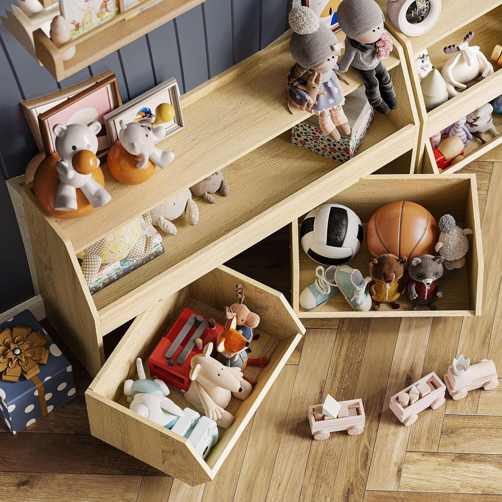 Kids Toy Storage Organizer, Kids Toy Organizer, Playroom Organization | 2 Movable Drawers Encourage Good Organization