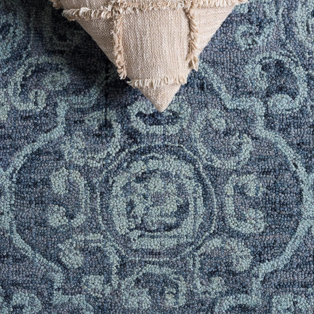 Area Rug 8x10 - Abstract - Large - Blue, Handmade Wool