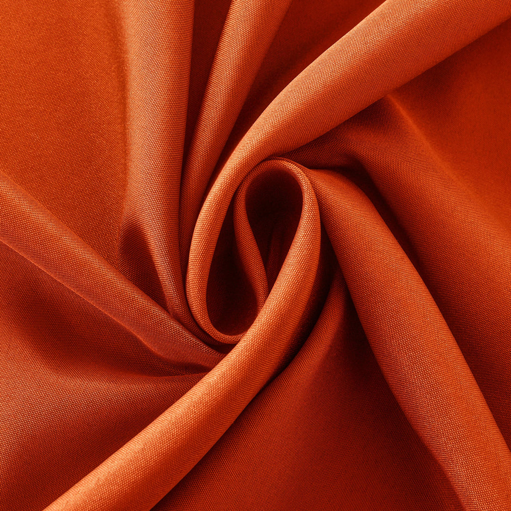 2-Pack 60x102 inch Rust Orange Table Cloths, Solid Stain and Wrinkle Resistant Oblong Tablecloth, Premium Plain Weave