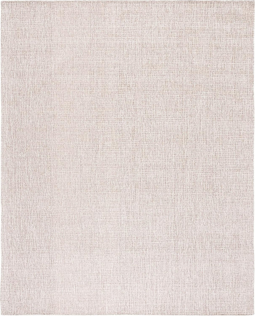 Abstract X-Large Area Rug - 11' x 15', Ivory & Grey, Handmade Wool