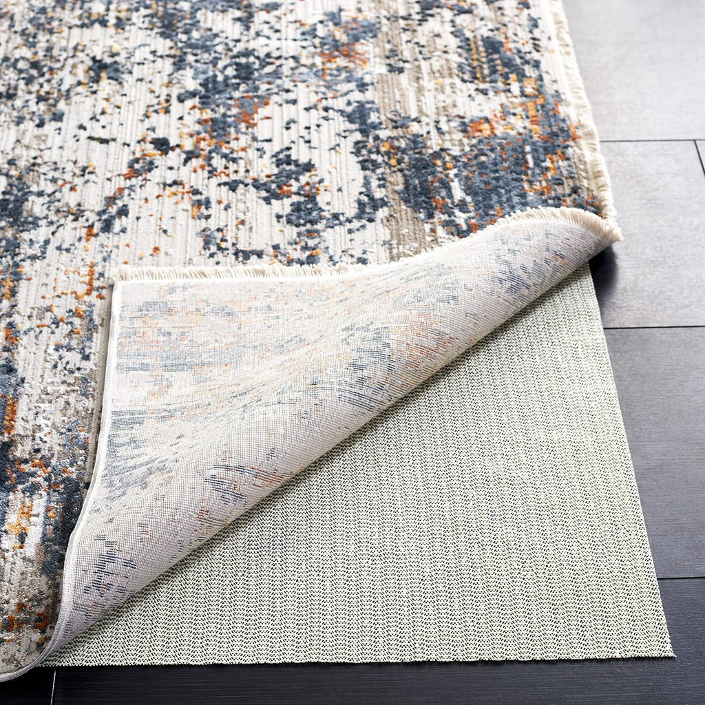 Non Slip Anti Skid Grippy Stay in place Rug Pad Under Carpet, Stable on all Hard Floors (6' Round)