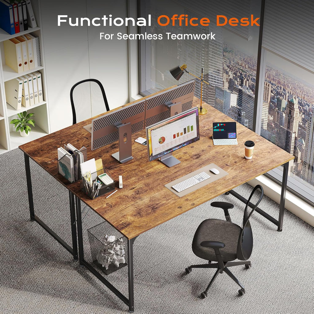 47 X 24 Inch Computer Desk with Deeper Desktop, Gaming Office Writing Work Desk, Study, Bedroom, Work from Home