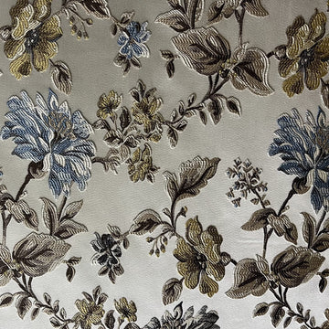 Luxurious Woven Jacquard Floral Design Heavy Furnishing Fabric for Upholstery, Window Treatments and Craft - Width 54
