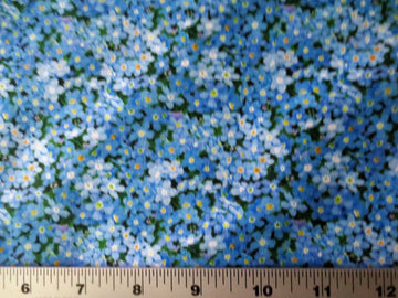 Studio Landscape Medley Forget-me-nots Blue, Fabric by the Yard