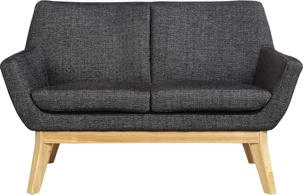 LLR68959 Quintessence Collection Upholstered Loveseat Sofa Black