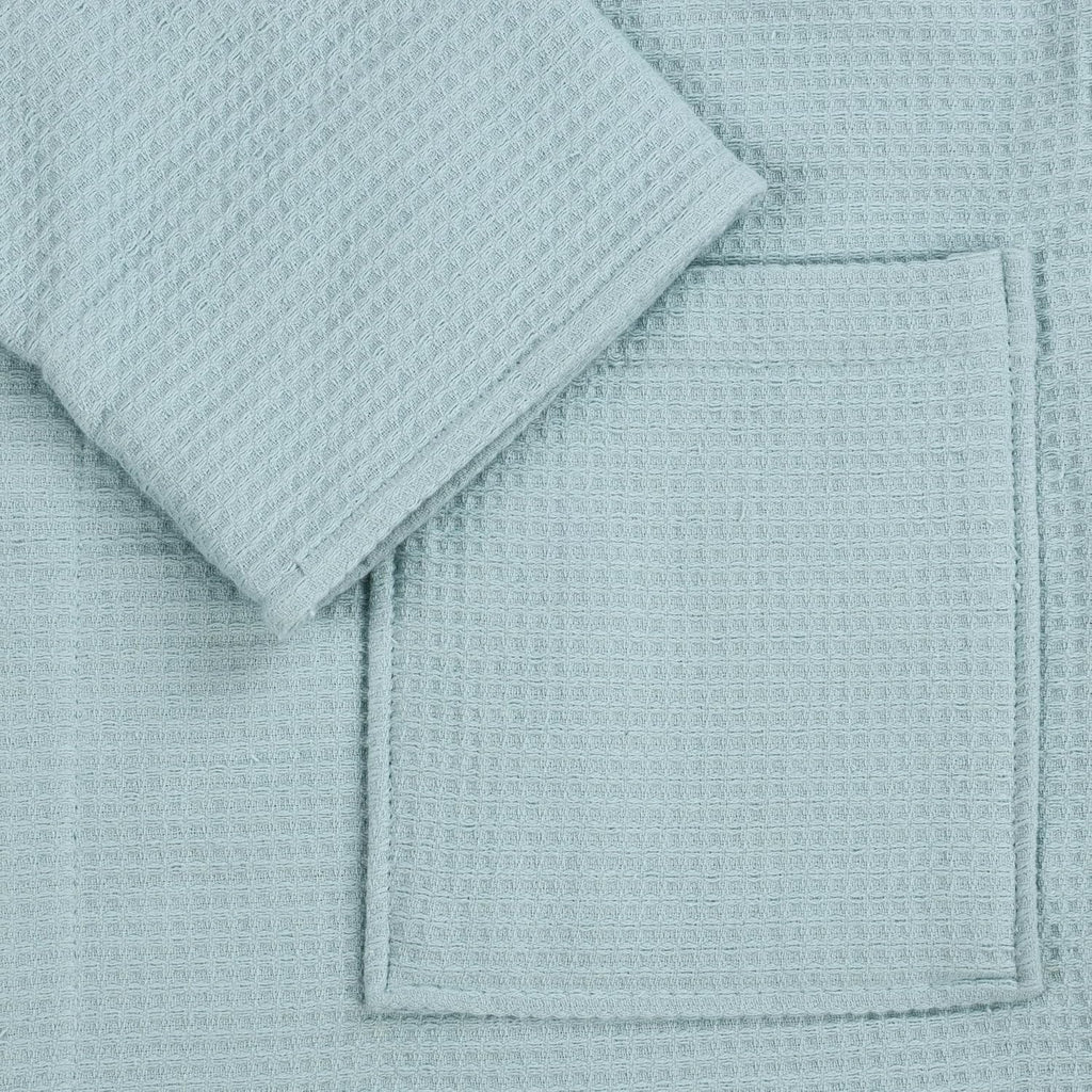 Waffle Weave Cotton Unisex Bathrobe with Belt, Soft and Absorbent Robe for Men and Women Bath Essentials Robes