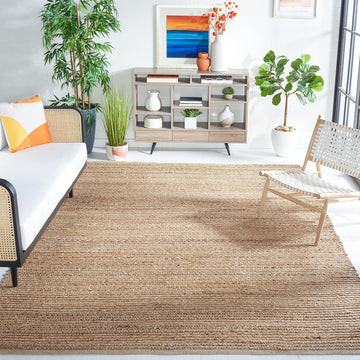 Cape Cod Collection Area Rug - 10' x 14', Natural, Handmade Braided Jute, Ideal for High Traffic Areas (CAP355A)