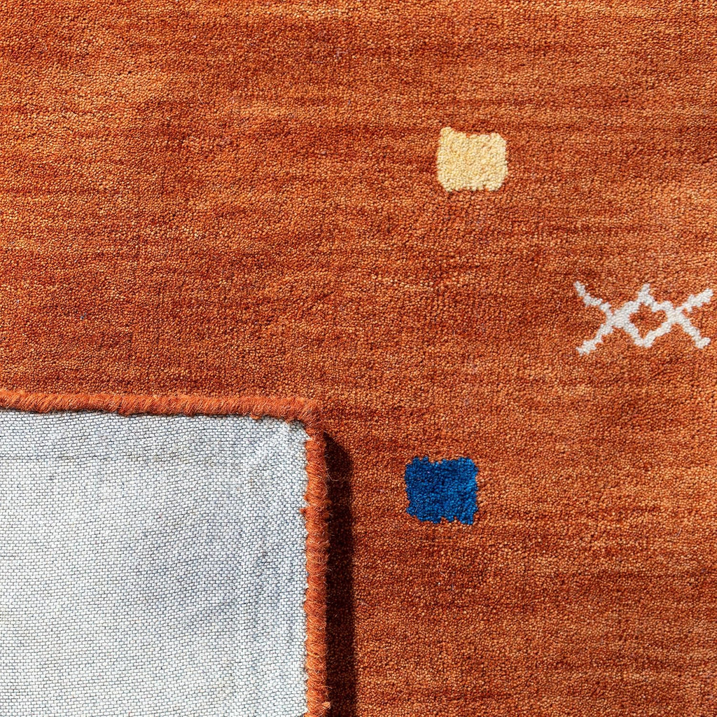 Area Rug 8x10 - Himalaya - Large - Rust, Handmade Wool