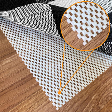 Rug Pad 3x5 Ft - Non-Slip Gripper Mat for Hardwood Floors & Carpet - Set of 15