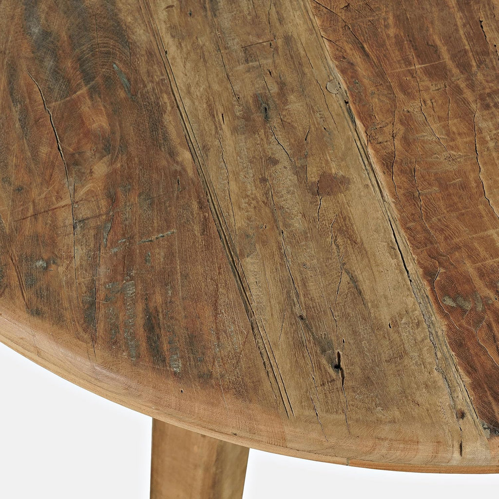 Jofran Reclamation 42" Rustic Reclaimed Solid Wood Round Dining Table