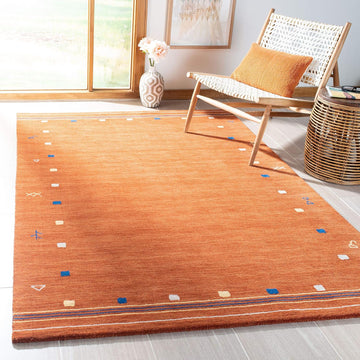Area Rug - Himalaya - Large - Rust, Handmade Wool