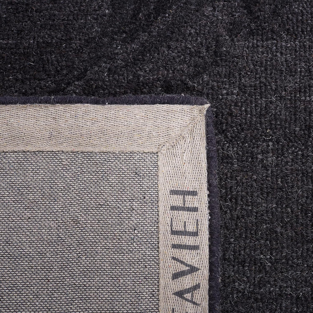 Area Rug 8x10 - Jardin - Large - Black, Handmade Wool