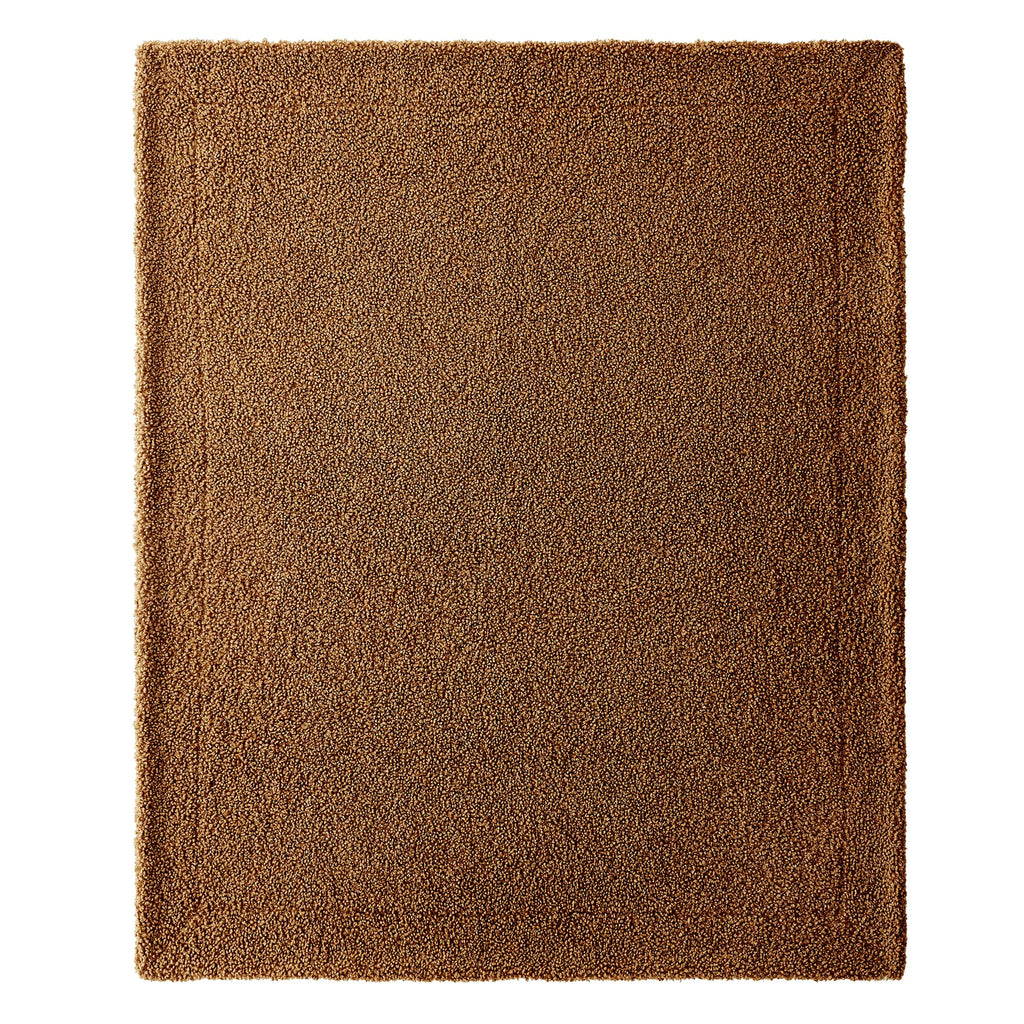 Teddy Umber 50x60 inch Boucle Throw Blanket