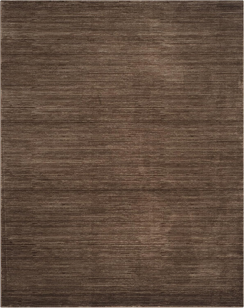 Area Rug 10x14 - Vision - Large - Brown, Modern Ombre Design, Non-Shedding & Easy to Clean