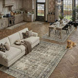 Brown Runner Rug 2x8 Vintage Area Carpet Hallway Long Indoor Kitchen Washable Living Room Low Pile T