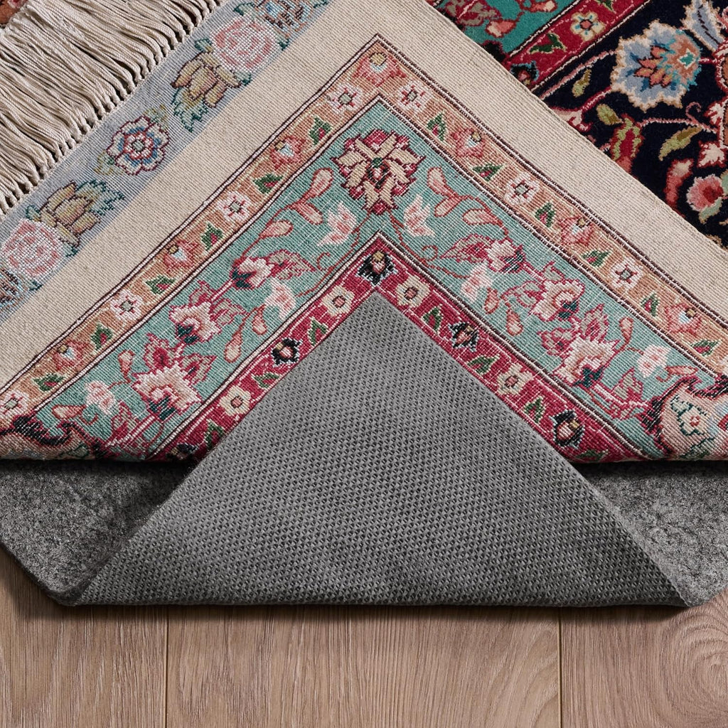 Dual Surface Rug Pad - 2' x 14' Runner, 1/4" Thick, Felt + Rubber, Non-Slip & Durable Design for Hard Floors &