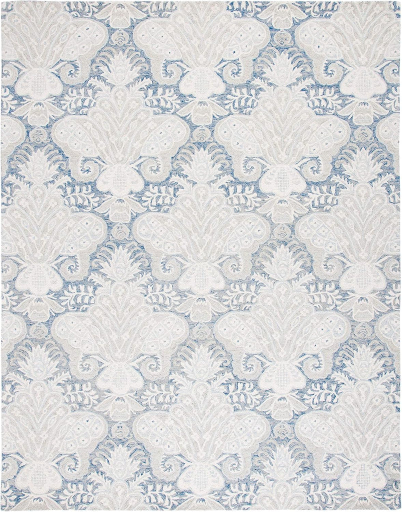 Micro-Loop Collection Area Rug - 10' x 14', Beige, Handmade Wool, Ideal for High Traffic Areas in Living Room