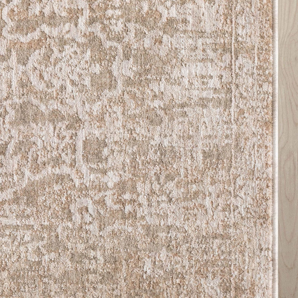 Ethos Harmony Beige Custom Length Hallway & Stair Runner, 31" x 6' - Dense 0.25" Low-Profile Pile, Stain-Resistant