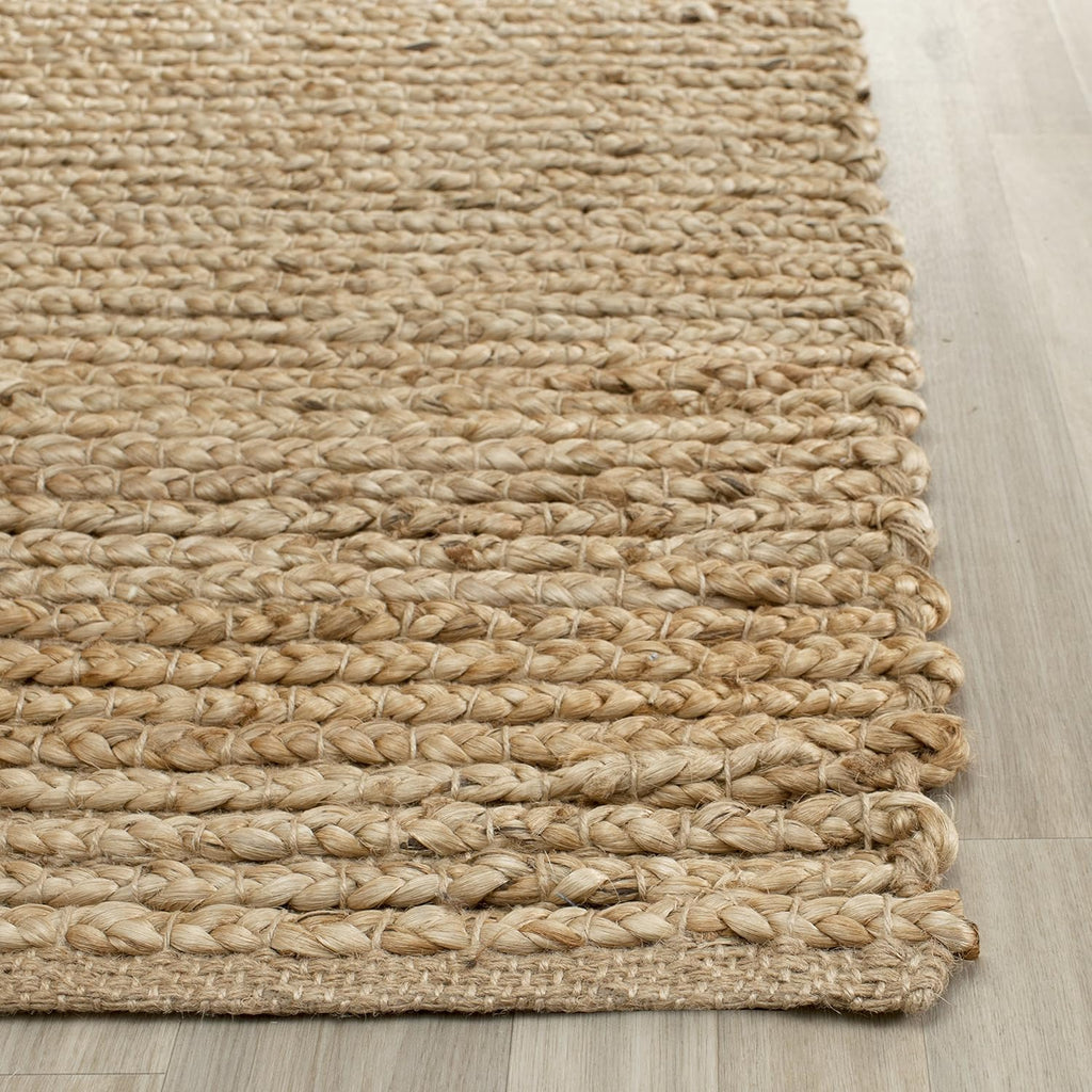 Cape Cod Collection Area Rug - 10' x 14', Natural, Handmade Braided Jute, Ideal for High Traffic Areas (CAP355A)