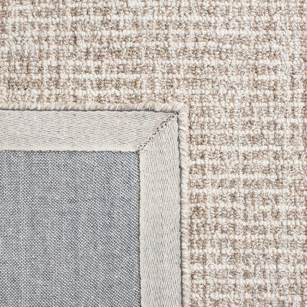 Abstract X-Large Area Rug - 11' x 15', Ivory & Grey, Handmade Wool