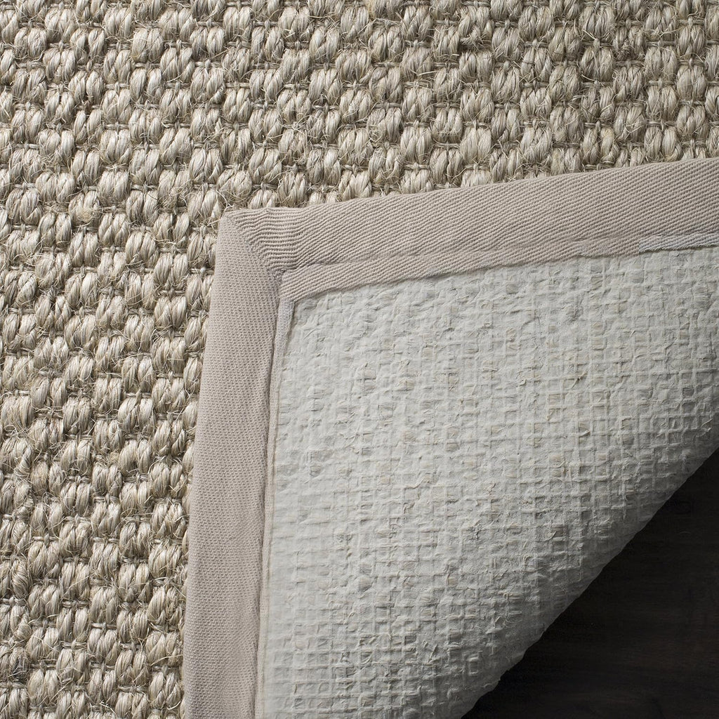 Area Rug 8x11 - Natural Fiber Collection - Large - Marble, Sisal, Woven Design with Border (NF525C)