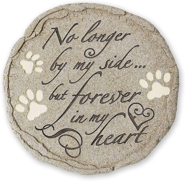 Cat or Dog Grave Marker or Garden Memorial Stone. No Longer By My Side But Forever In My Heart, Rainbow Bridge Pet