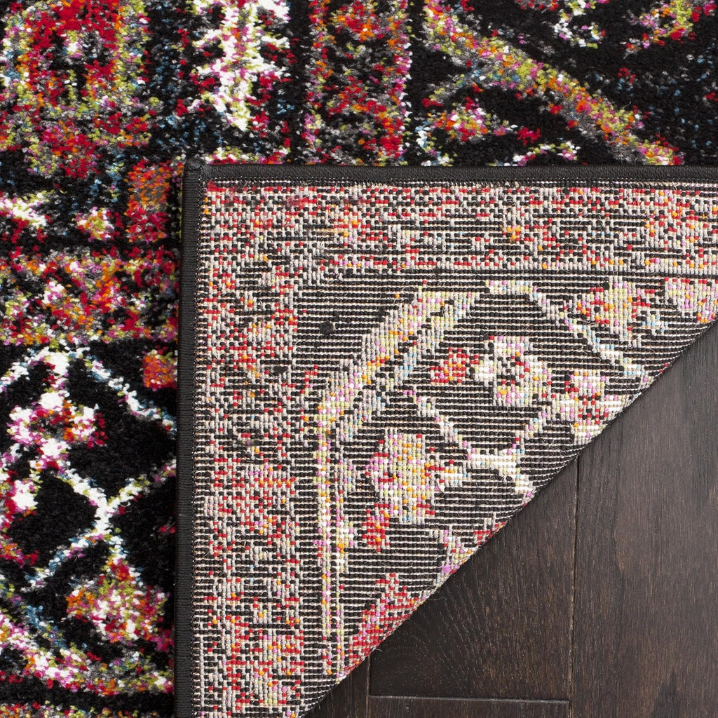 Vintage Hamadan Area Rug - 9' x 12', Red & Multi, Oriental Traditional Persian Design, Non-Shedding & Easy Care