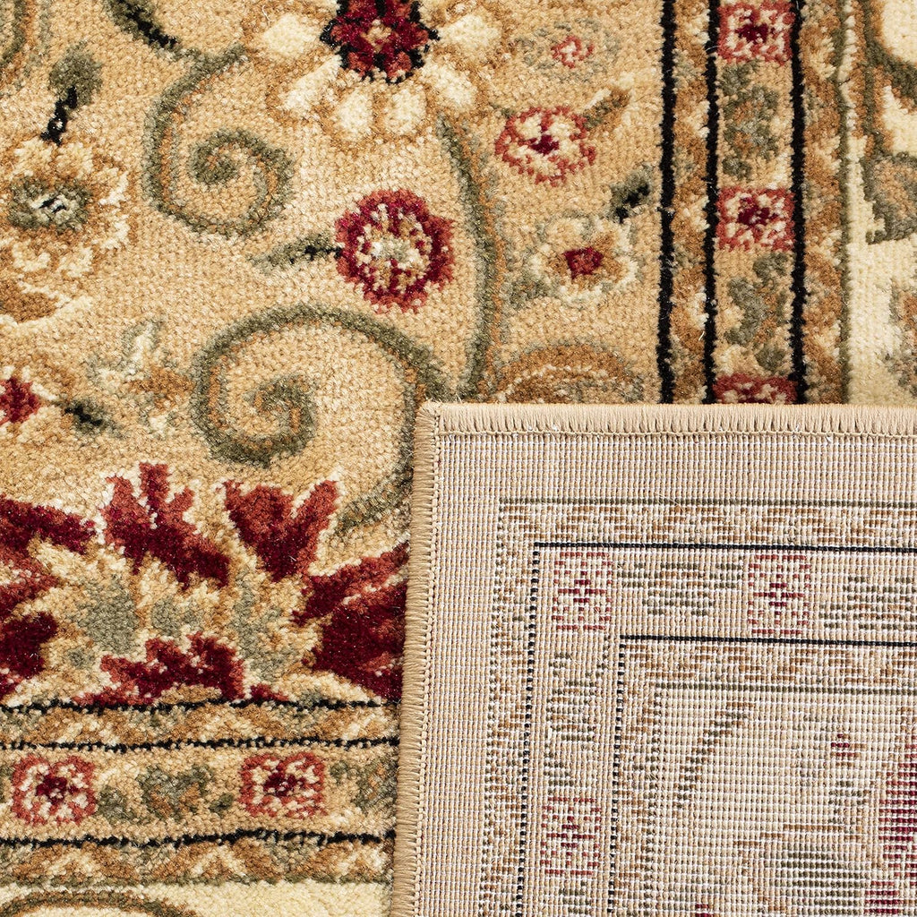 Lyndhurst Area Rug - 10' x 14', Beige & Ivory, Traditional Oriental Design, Non-Shedding & Easy Care