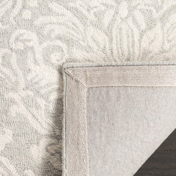 Blossom Collection 10' x 14' Sage/Ivory BLM107C Handmade Premium Wool Living Room Dining Bedroom Area Rug
