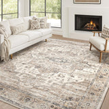 Area Rug 10x14 Washable Vintage - Soft Traditional Rug