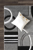 GLORY RUGS Area Rug Modern 5x7 Grey Soft Hand Carved Contemporary Floor Carpet with Premium Fluffy Texture for Indoor