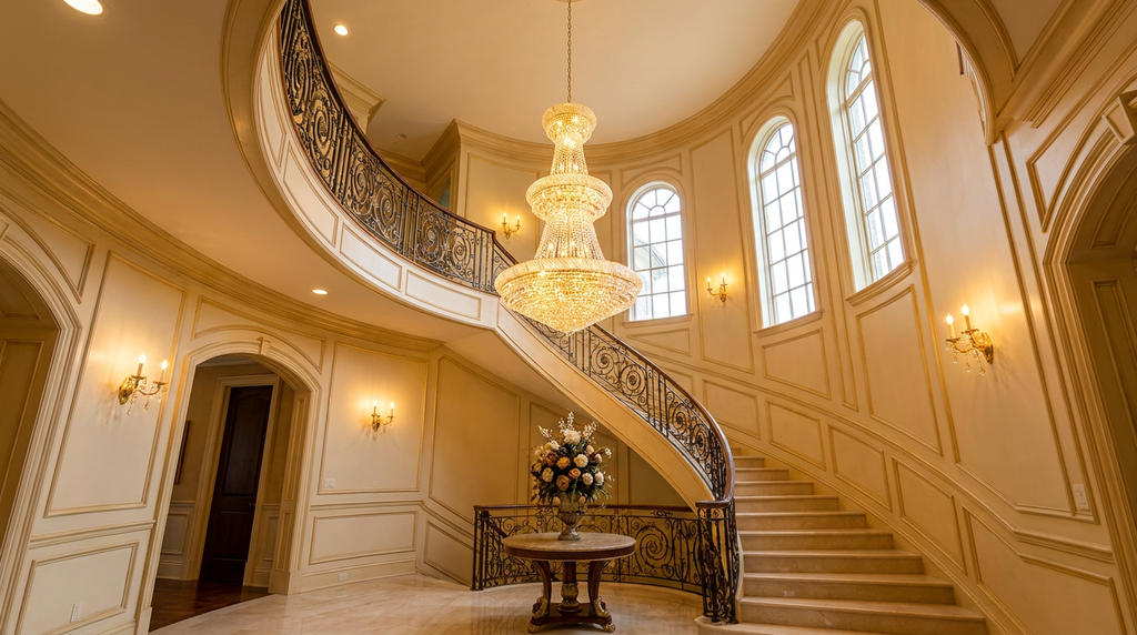 French Empire Crystal Chandelier H66" X W36" - Perfect For An Entryway Or Foyer - A500-541/32