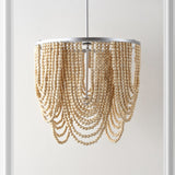 Adrain 4-Light Wood Dimmable Chandelier