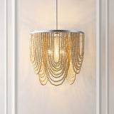 Adrain 4-Light Wood Dimmable Chandelier