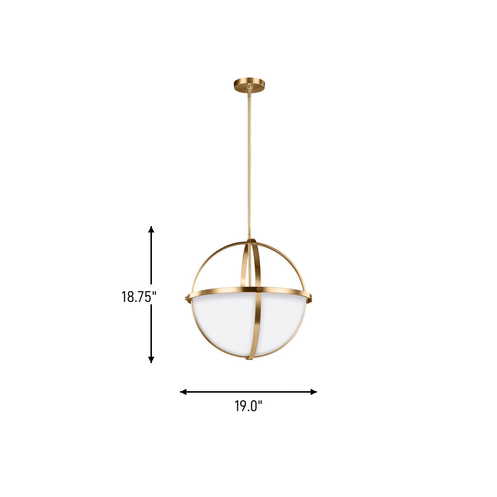 Alturas 3-Light Dimmable Globe Chandelier