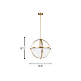 Alturas 3-Light Dimmable Globe Chandelier