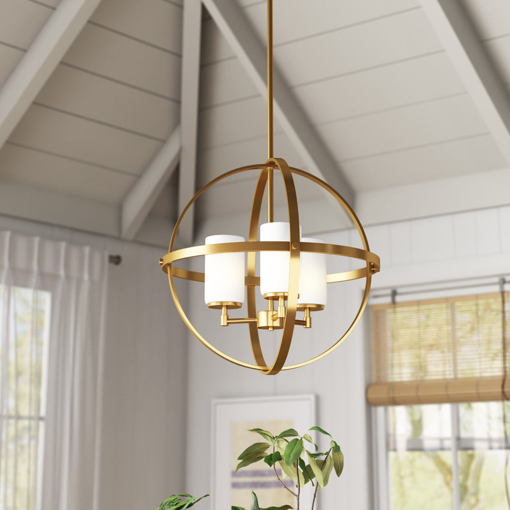 Alturas 3-Light Dimmable Globe Chandelier