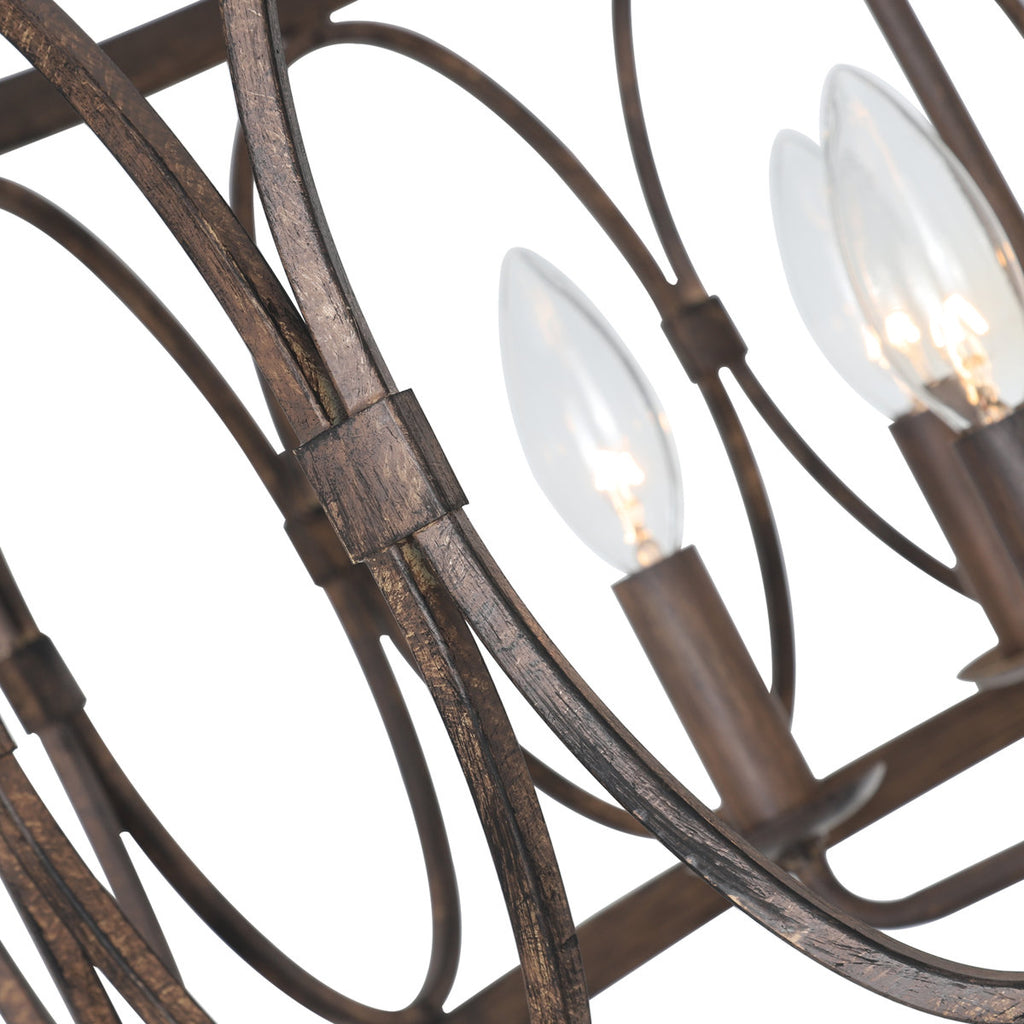 Argeros 5-Light Dimmable Drum Chandelier