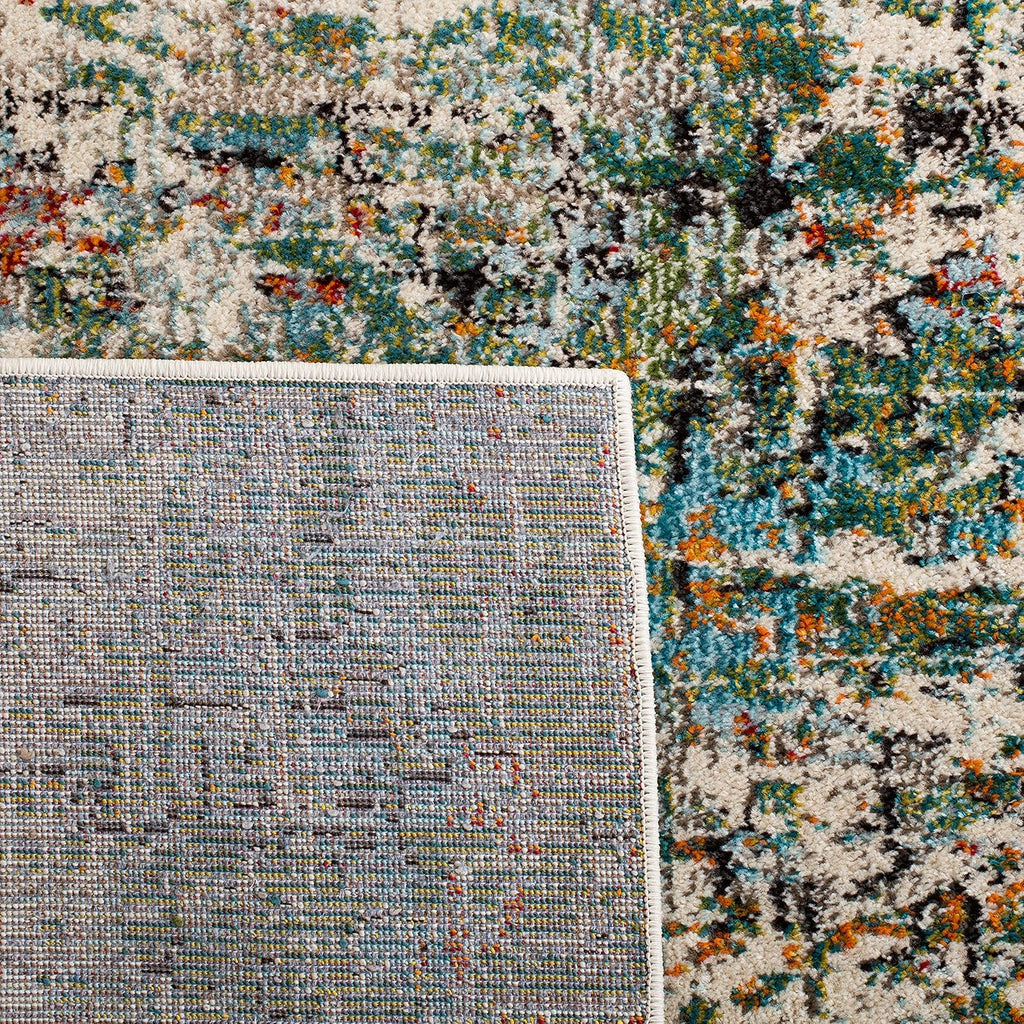 Madison X-Large Area Rug - 12' x 15', Green & Turquoise, Modern Abstract Design, Non-Shedding & Easy Care