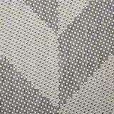 Patio Country Calla Contemporary Herringbone Indoor/Outdoor Area Rug, Black/Grey, 9'2"x12'5"