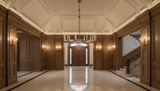 Corsica Cannele Round Chandelier 60 inch in Elegant Foyer