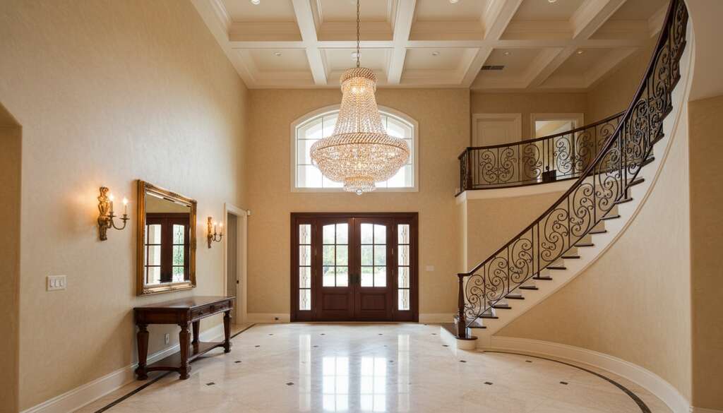 Wrought Iron Crystal Chandelier H30xW28 6 Lights - Lifestyle Hero 2