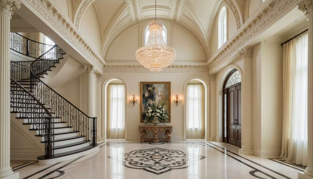 Wrought Iron Crystal Chandelier H30xW28 6 Lights - Lifestyle Wide 1