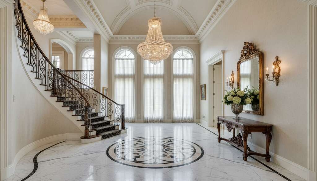 Wrought Iron Crystal Chandelier H30xW28 6 Lights - Lifestyle Wide 2