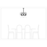 Belton Five Light Up Chandelier from Generation Lighting