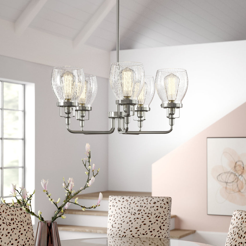 Belton 5-Light Dimmable Geometric Chandelier